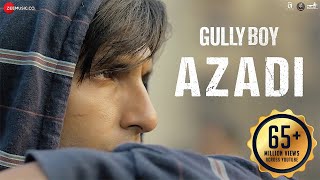 Poster आज़ादी azadi lyrics in hindi – gully boy | divine