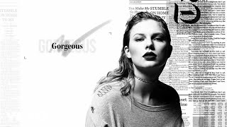 Poster gorgeous lyrics – taylor swift