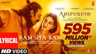 Poster Ram Siya Ram Lyrics – Adipurush | Sachet-Parampara