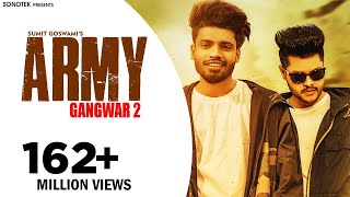 Poster army lyrics – sumit goswami | gangwar 2