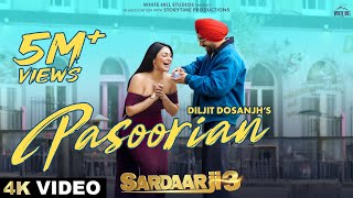 Poster  Pasoorian Lyrics – Sardaar Ji 3 | Diljit Dosanjh 