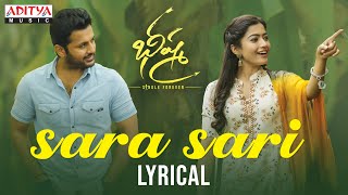 Poster sara sari lyrics – bheeshma | nithiin, rashmika mandanna