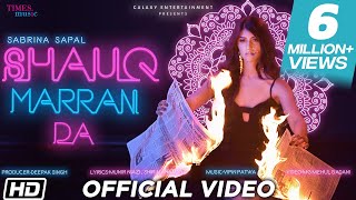 Poster shauq marran da lyrics – sabrina sapal