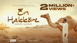 Poster  En Hakkore Lyrics – Joseph Aldrin | Tamil Christian New Song 