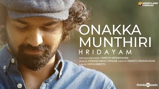 Poster onakka munthiri lyrics – hridayam | pranav